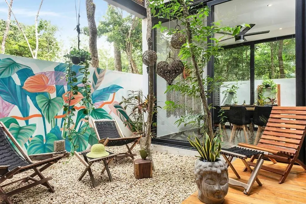 Private Rooftop Pool - Bike To Ruins Or Beach 图卢姆